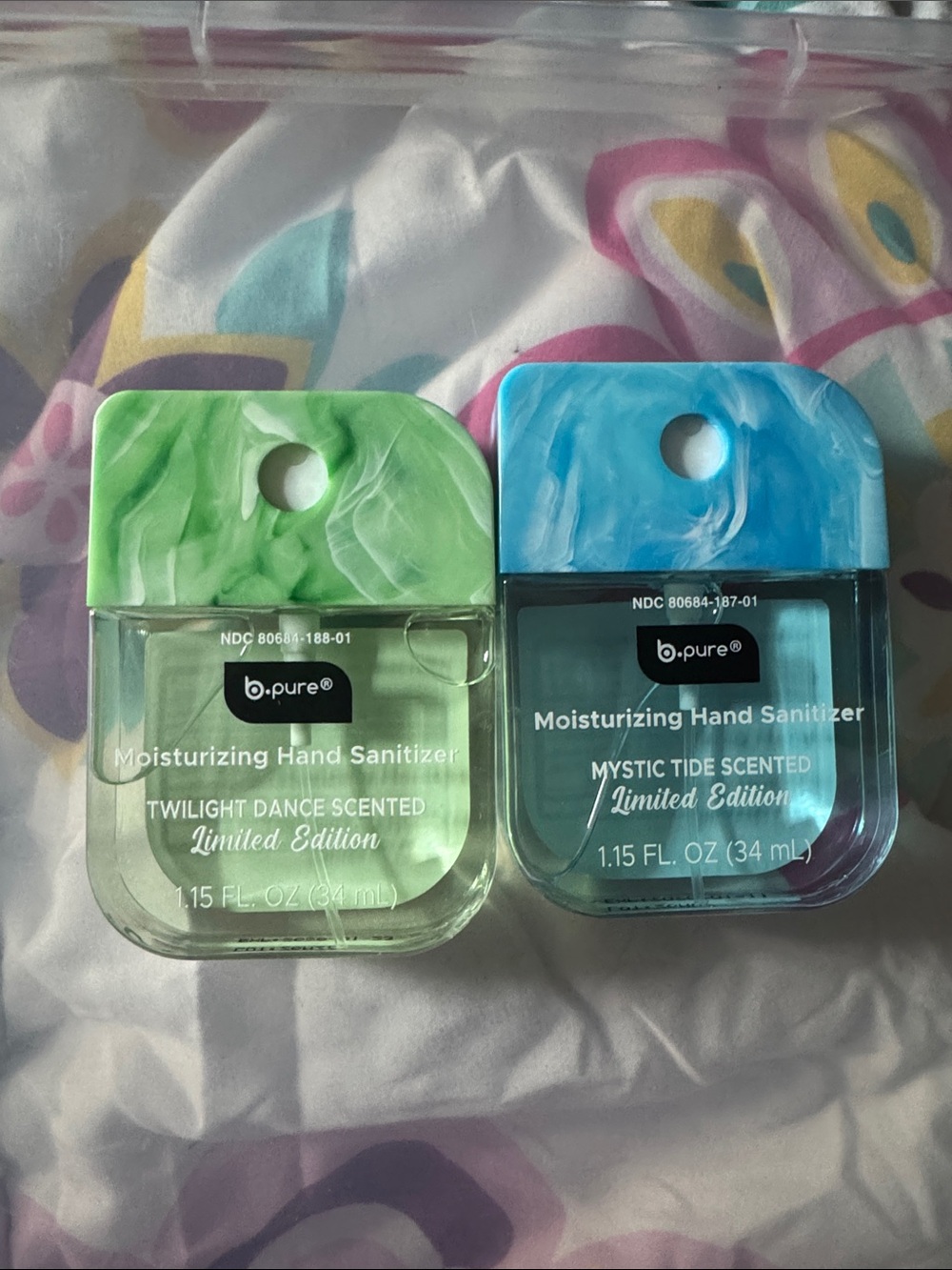 Moisturizing Hand Sanitizer Duo - Green & Blue